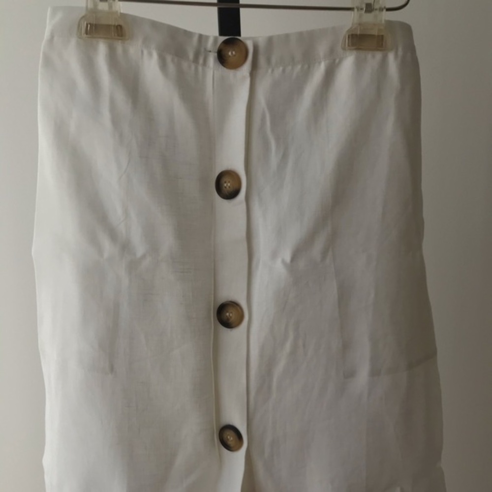 NWT Reformation Highland Skirt in White, Sz 0 - Picture 6 of 9